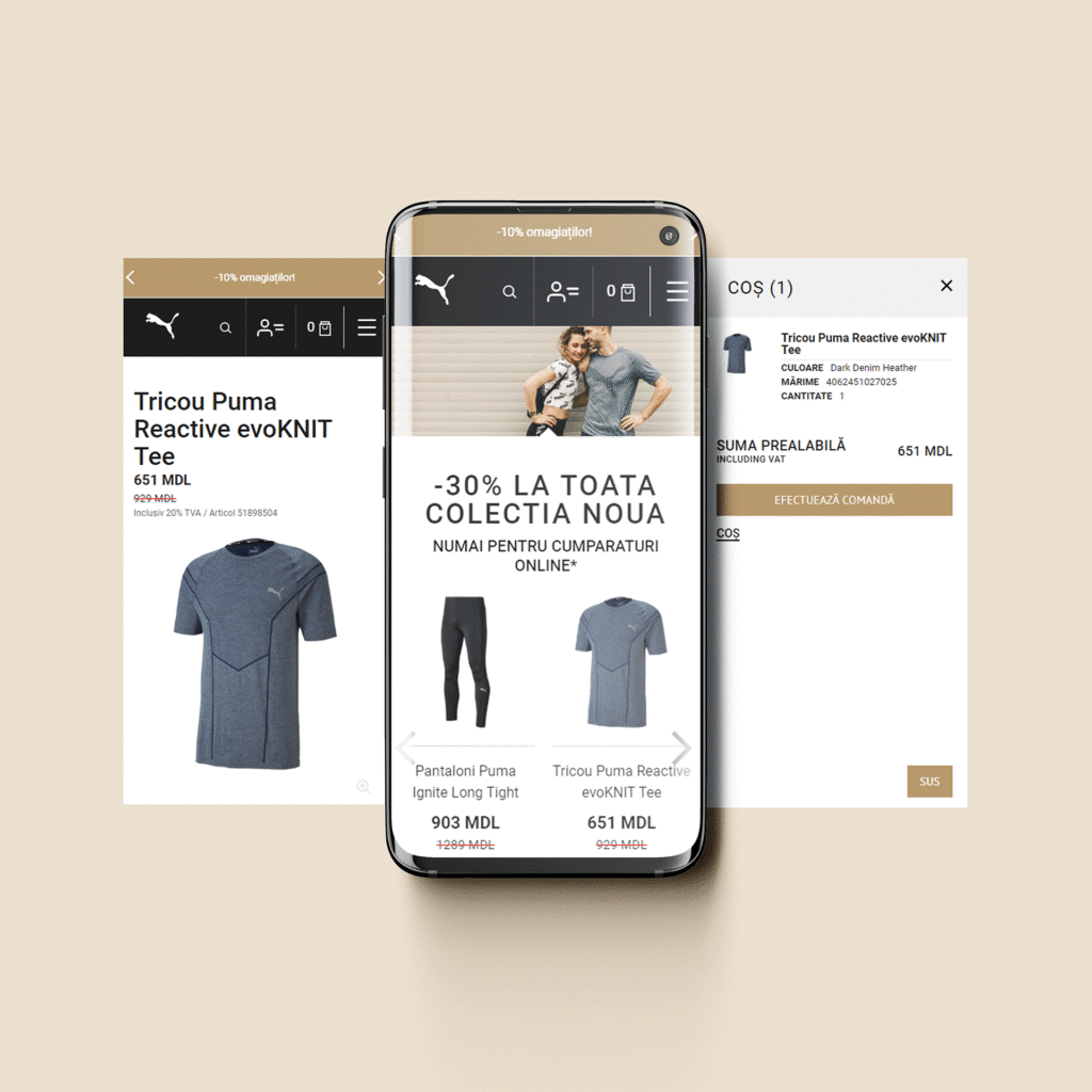 mobile-firts e-commerce design