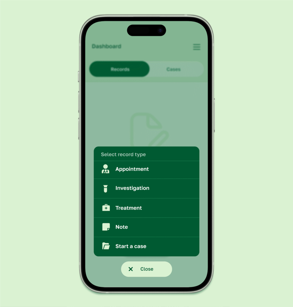 overlay for mHealth mobile app