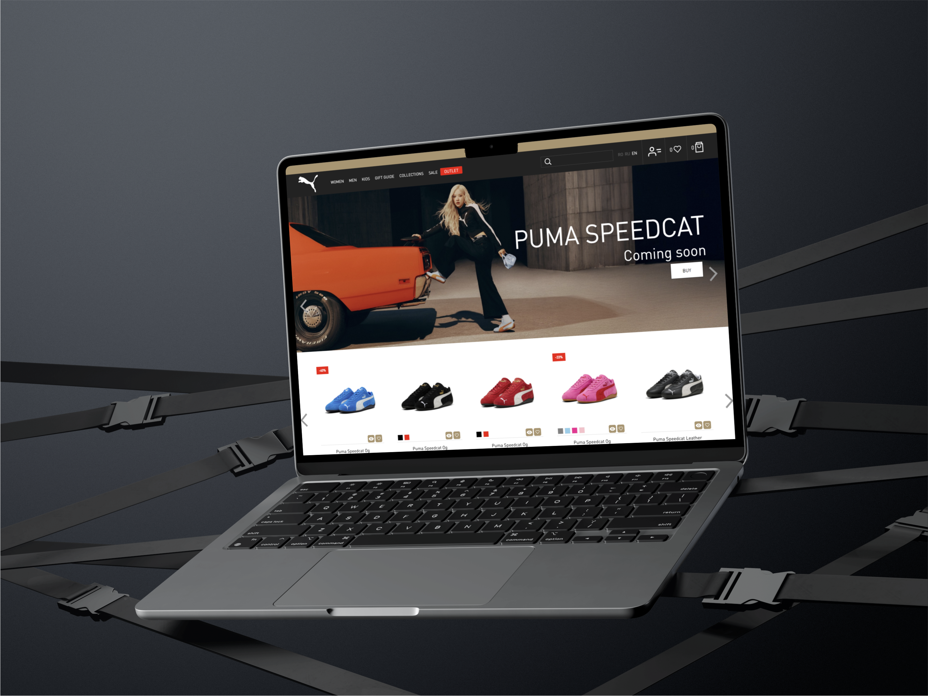 Sportswear e-commerce Web design case study