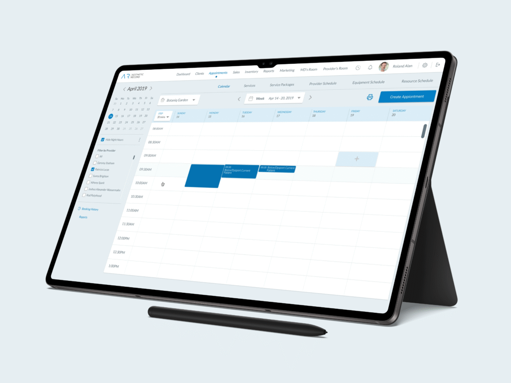 Healthcare Scheduling SaaS design